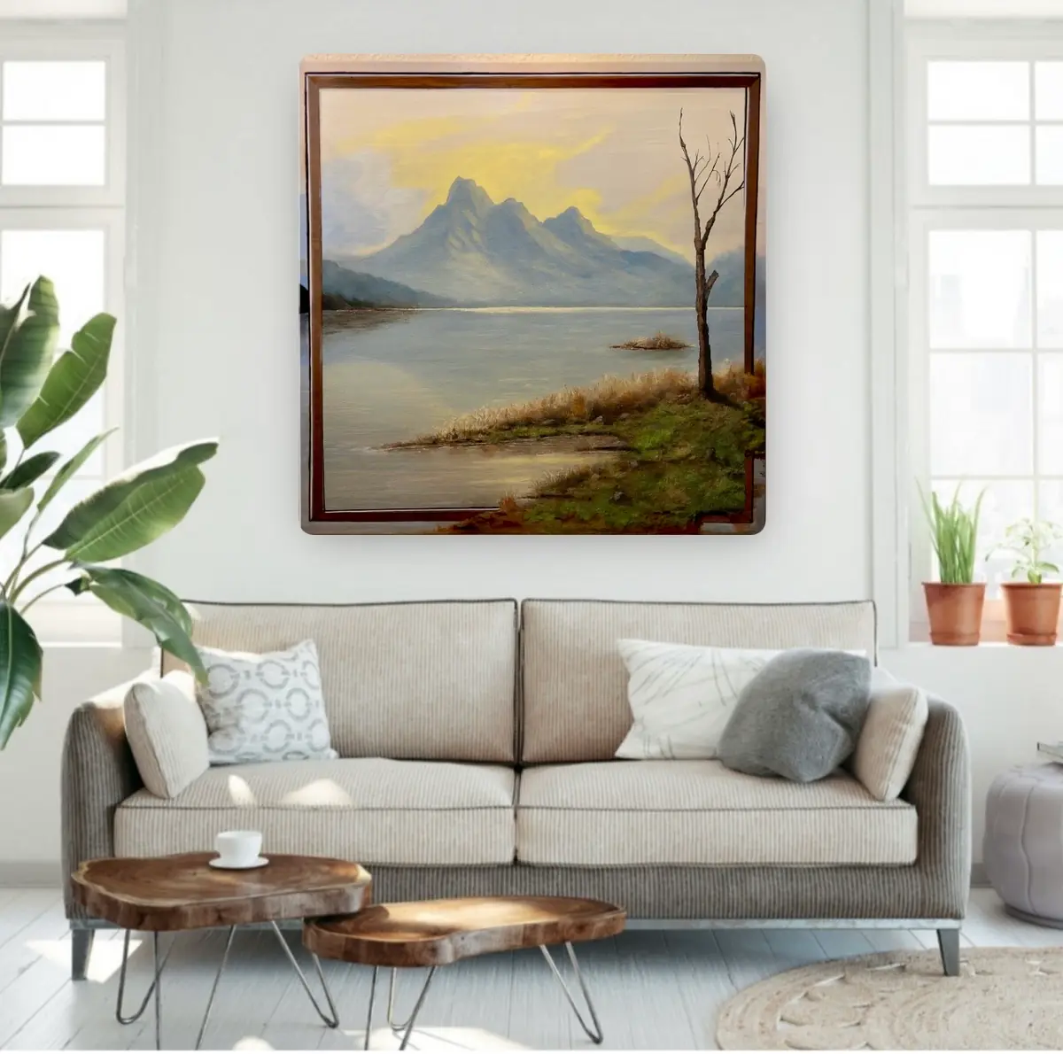 Stillhetens Udde - Akryyli - Contemporary - 90×90 cm taiteilija KvantART