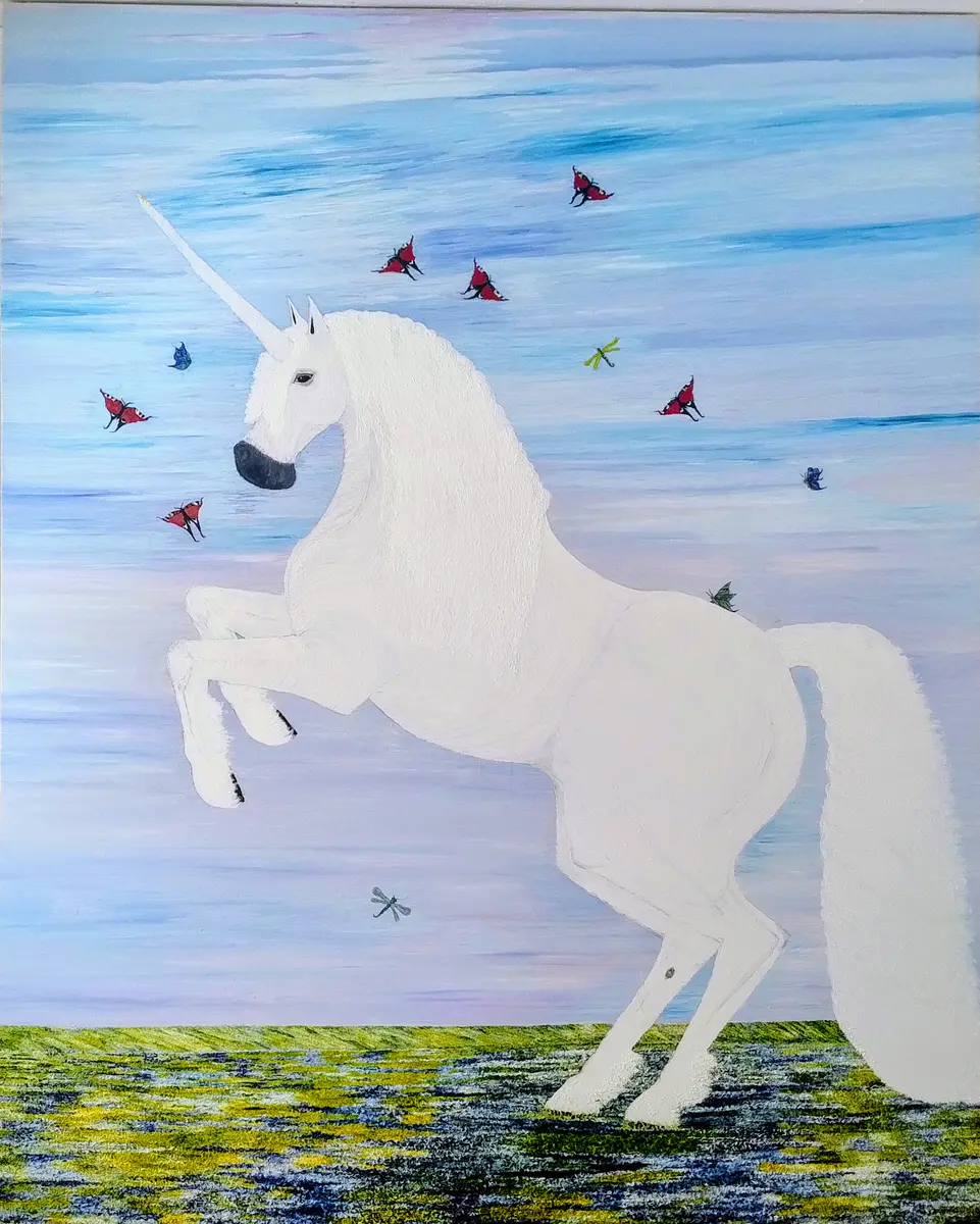 The Transformation - Olja - Surrealism - 210×250 cm av Ateliemaloucametthe