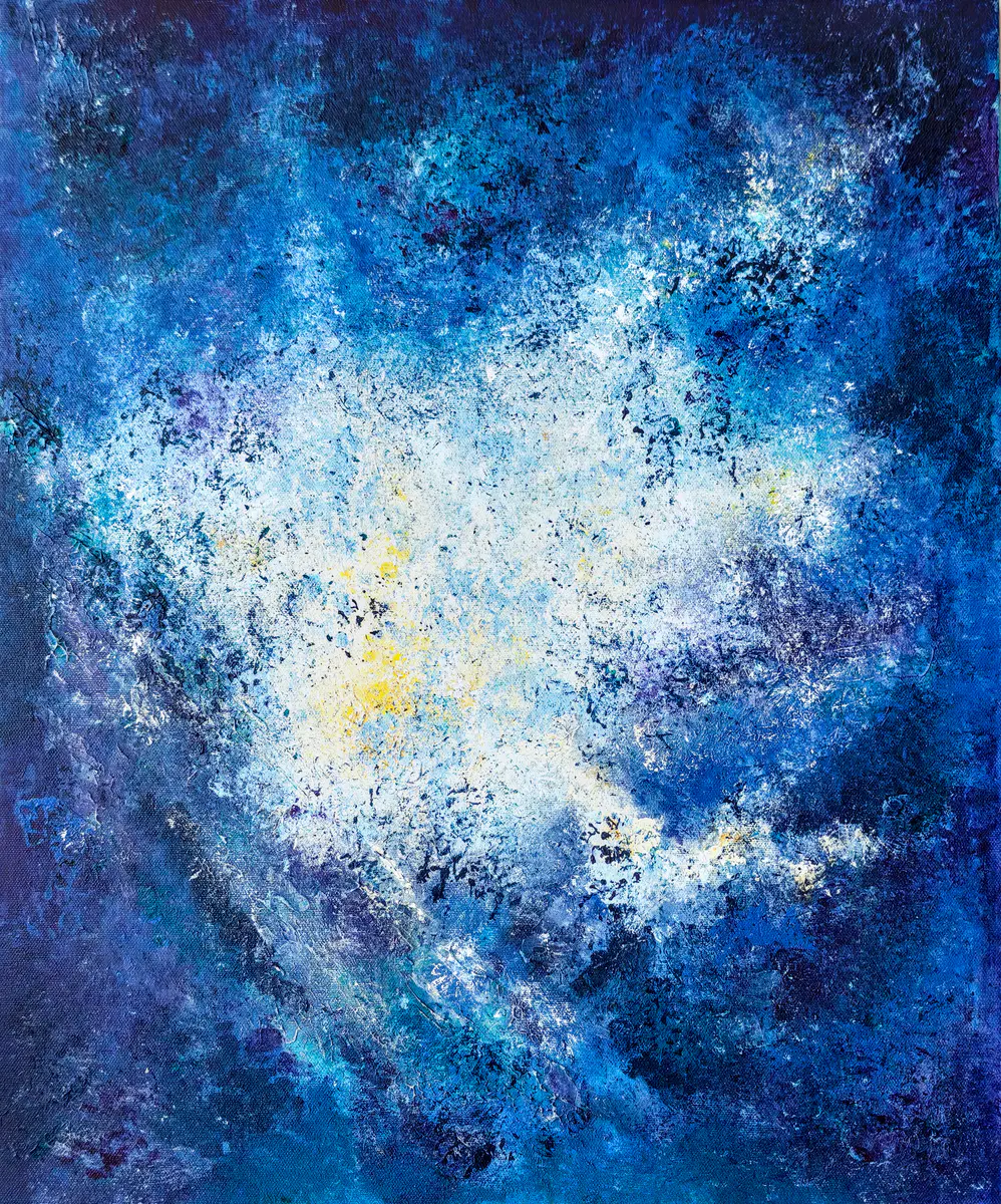Summer Night - Akryl - Abstract - 50×60 cm av Irina Nikolaeva