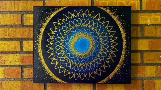Celestial blue mandala thumbnail 3